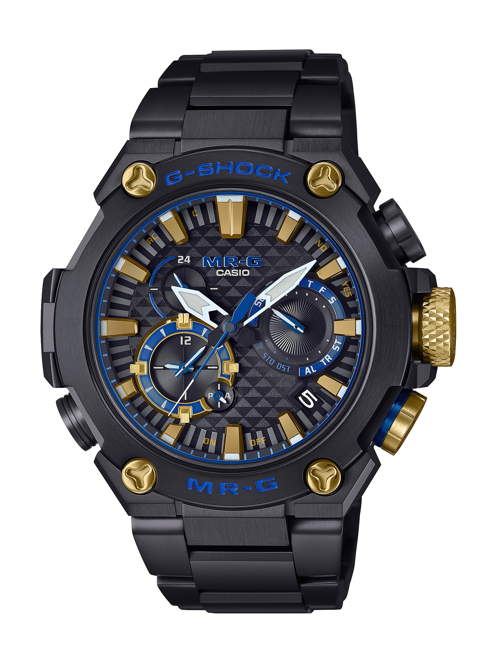 カシオ CASIO MRG-B2000B-1AJR ブラック /ブルー メンズ 腕時計